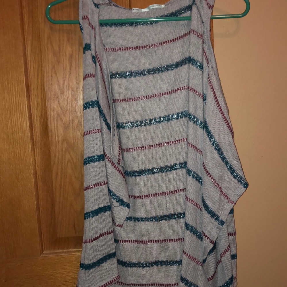 Gray cardigan